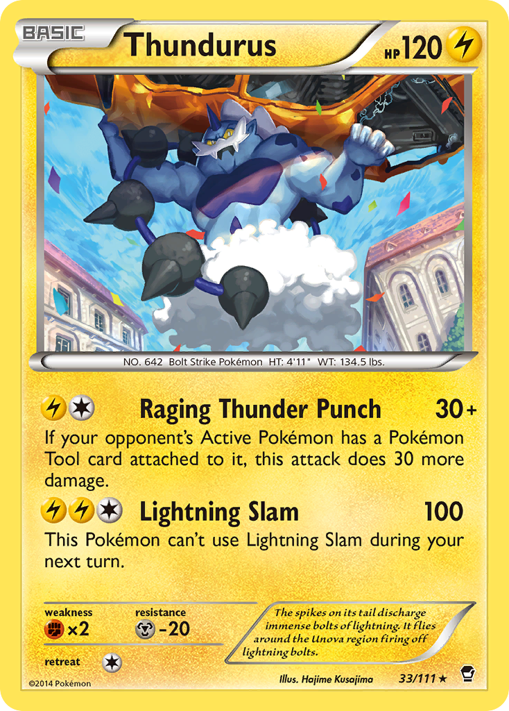 Thundurus (33/111) [XY: Furious Fists] | Gamers Paradise