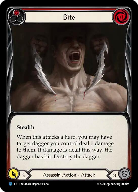 Bite (Red) [WOD008] (The Hunted Arakni, Web of Deceit Blitz Deck) | Gamers Paradise