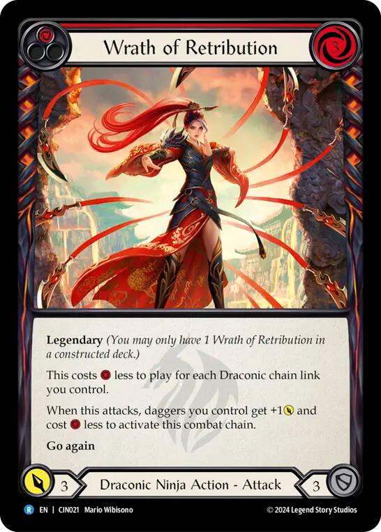 Wrath of Retribution (Red) [CIN021] (The Hunted Cindra Blitz Deck) | Gamers Paradise