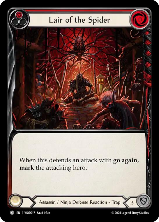 Lair of the Spider (Red) [WOD017] (The Hunted Arakni, Web of Deceit Blitz Deck) | Gamers Paradise