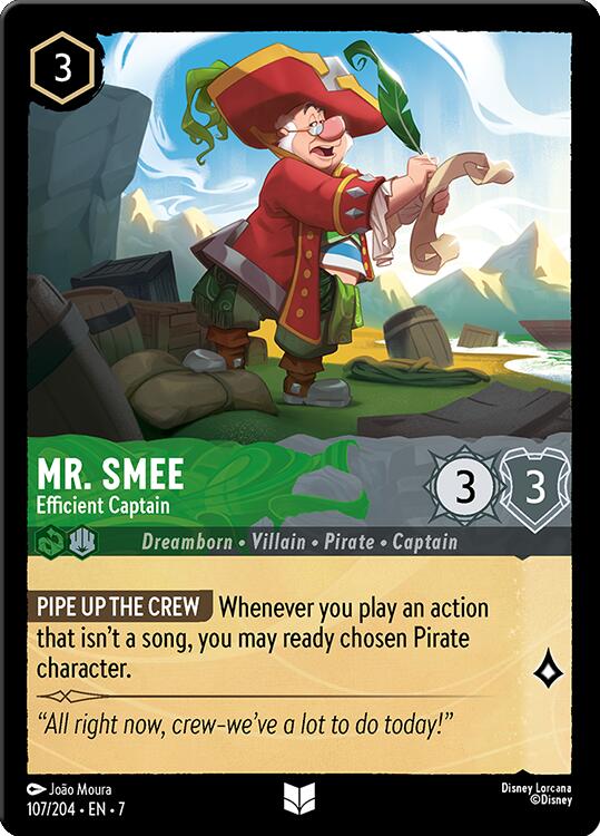 Mr. Smee - Efficient Captain (107/204) [Archazia's Island] | Gamers Paradise