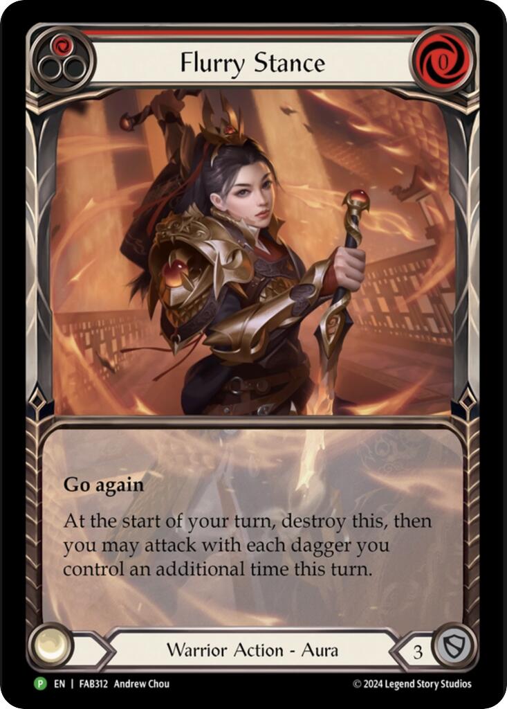 Flurry Stance [FAB312] (Promo)  Rainbow Foil | Gamers Paradise