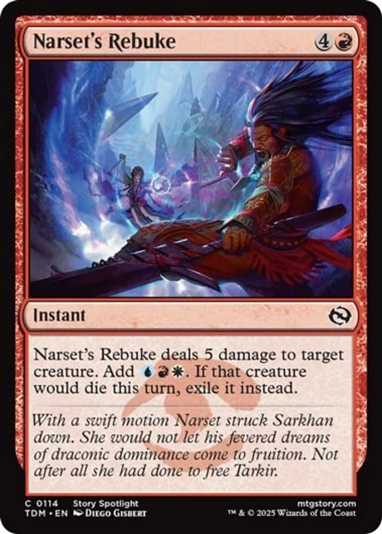 Narset's Rebuke [Tarkir: Dragonstorm] | Gamers Paradise