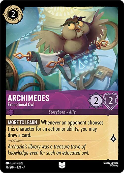Archimedes - Exceptional Owl (76/204) [Archazia's Island] | Gamers Paradise