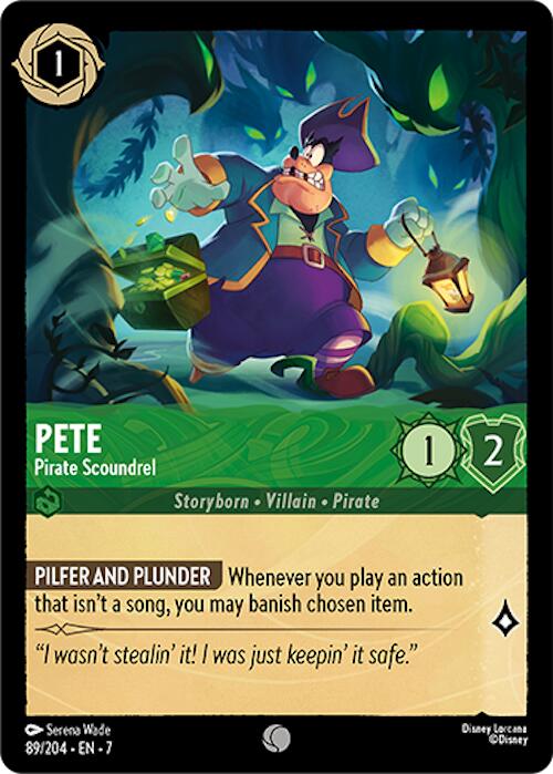Pete - Pirate Scoundrel (89/204) [Archazia's Island] | Gamers Paradise