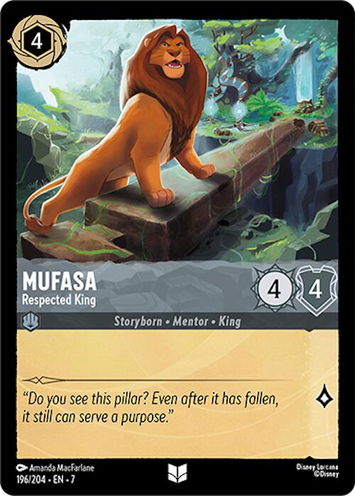 Mufasa - Respected King (196/204) [Archazia's Island] | Gamers Paradise