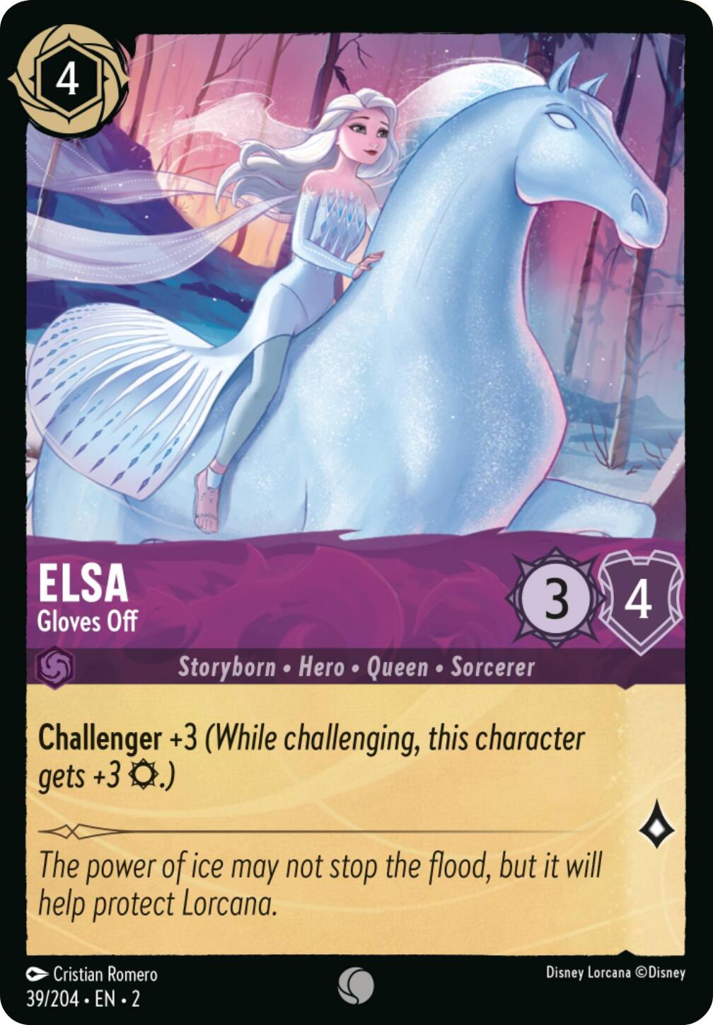 Elsa - Gloves Off (Errata Version) (39/204) [Rise of the Floodborn] | Gamers Paradise