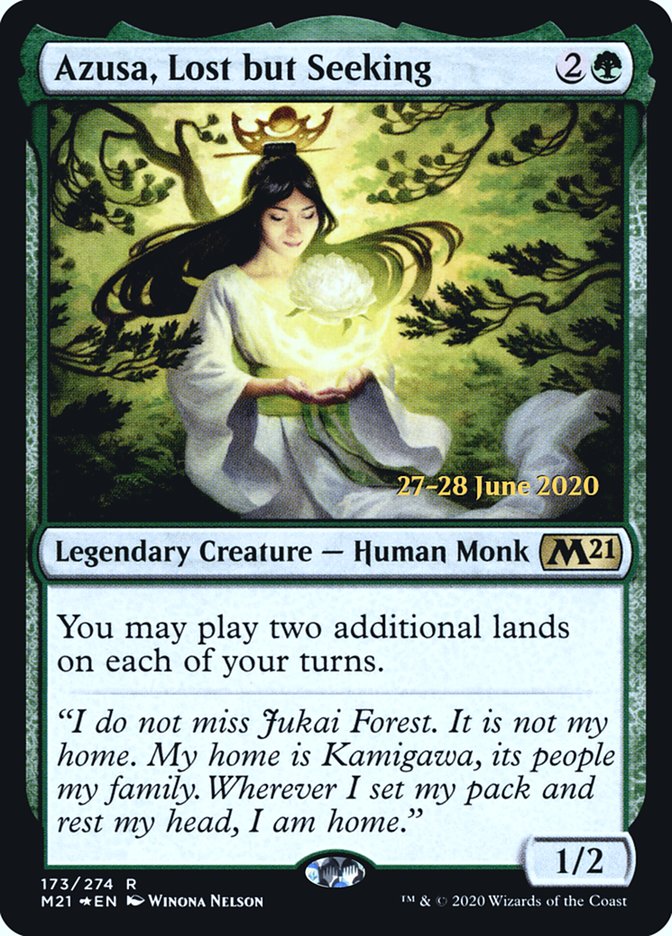 Azusa, Lost but Seeking [Core Set 2021 Prerelease Promos] | Gamers Paradise