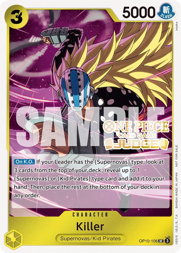 Killer (Judge Pack Vol. 5) [One Piece Promotion Cards] | Gamers Paradise