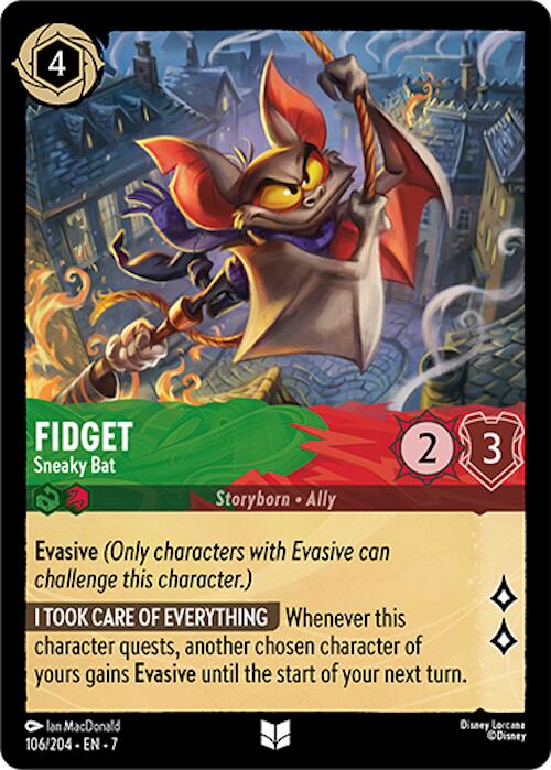 Fidget - Sneaky Bat (106/204) [Archazia's Island] | Gamers Paradise