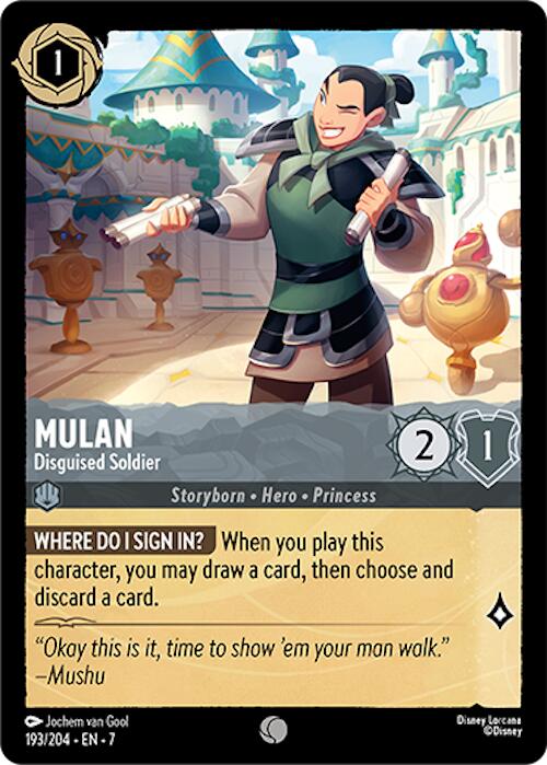 Mulan - Disguised Soldier (193/204) [Archazia's Island] | Gamers Paradise