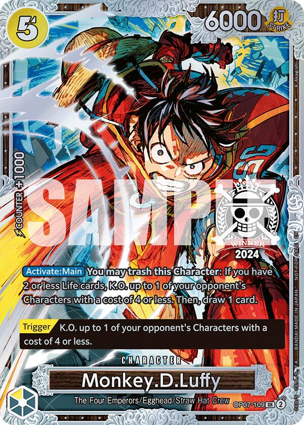 Monkey.D.Luffy (Championship 2024 World Final 2nd Place) [One Piece Promotion Cards] | Gamers Paradise