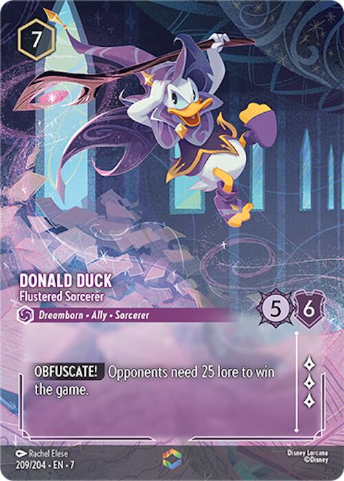Donald Duck - Flustered Sorcerer (Enchanted) (209/204) [Archazia's Island] | Gamers Paradise