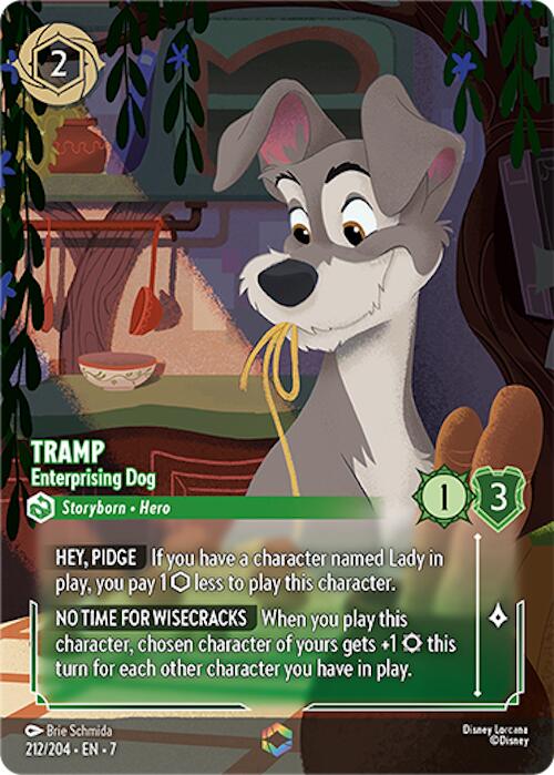 Tramp - Enterprising Dog (Enchanted) (212/204) [Archazia's Island] | Gamers Paradise