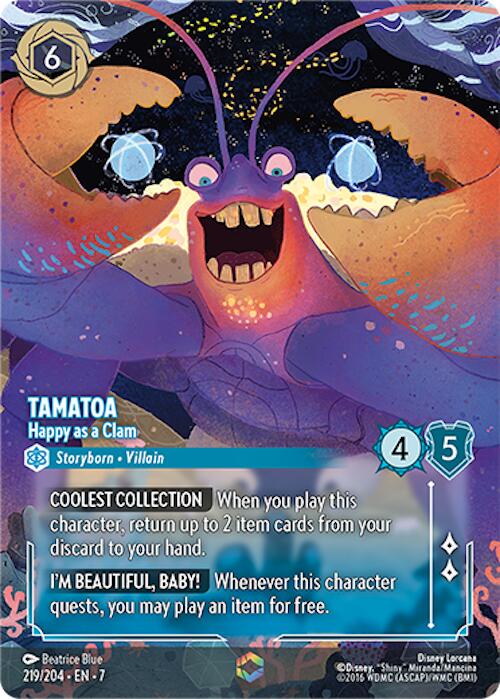 Tamatoa - Happy as a Clam (Enchanted) (219/204) [Archazia's Island] | Gamers Paradise