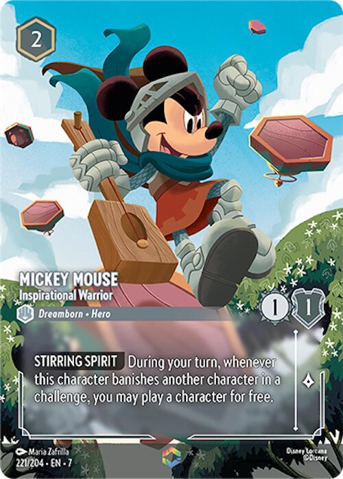 Mickey Mouse - Inspirational Warrior (Enchanted) (221/204) [Archazia's Island] | Gamers Paradise