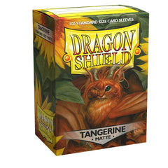 Dragon Shield: Standard 100ct Sleeves - Tangerine (Matte) | Gamers Paradise