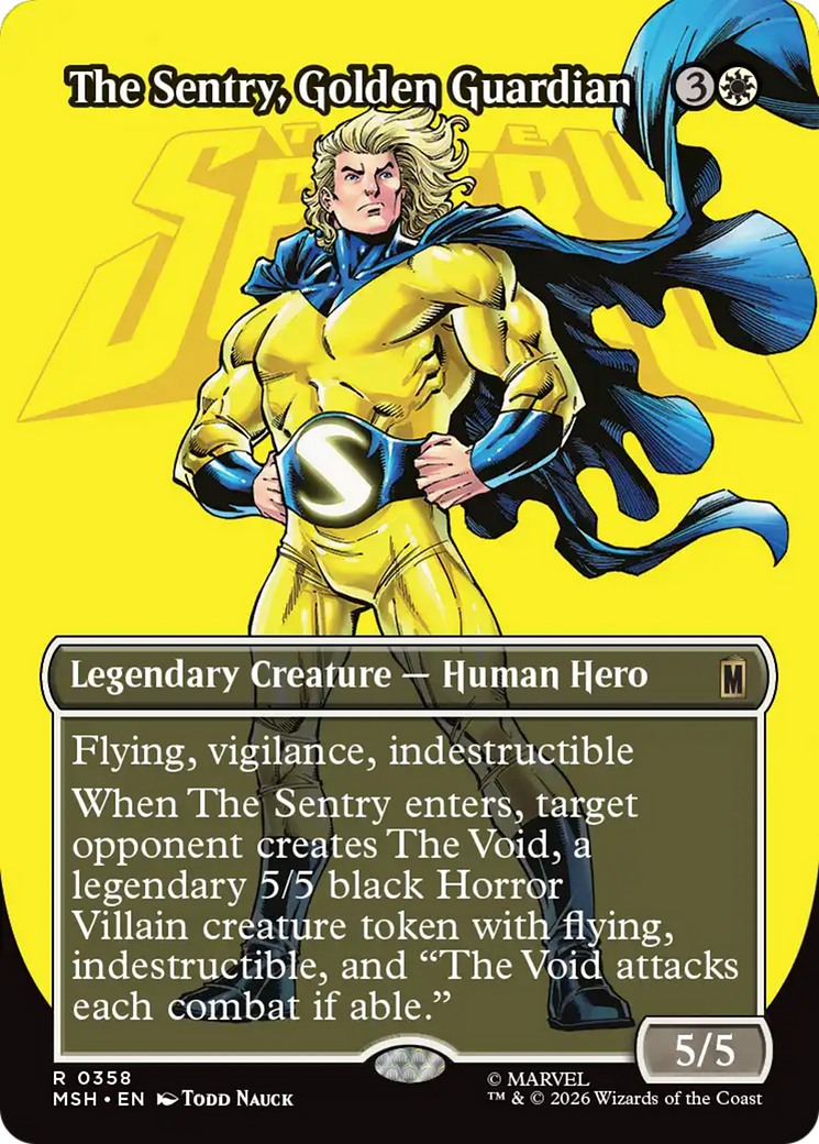 The Sentry, Golden Guardian (Borderless) [Marvel Super Heroes] | Gamers Paradise