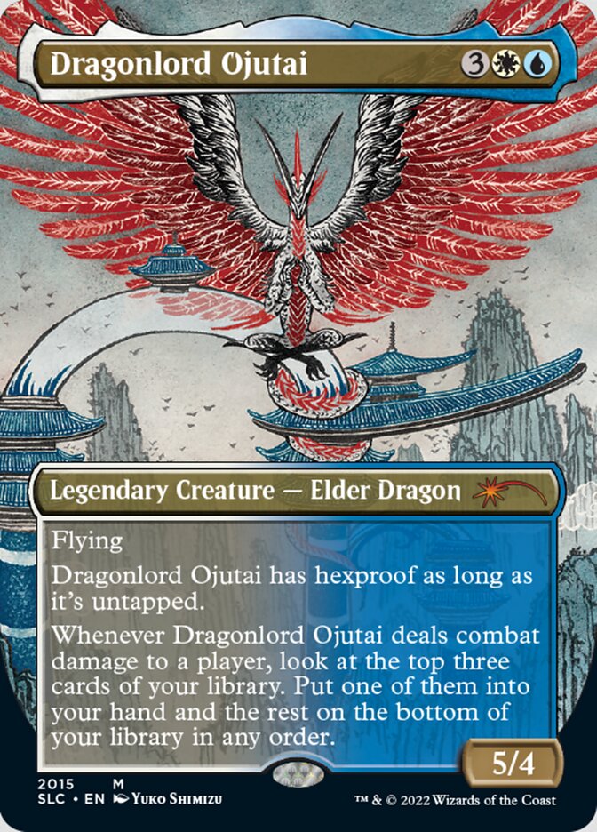Dragonlord Ojutai (Borderless) [Secret Lair Countdown Kit] | Gamers Paradise