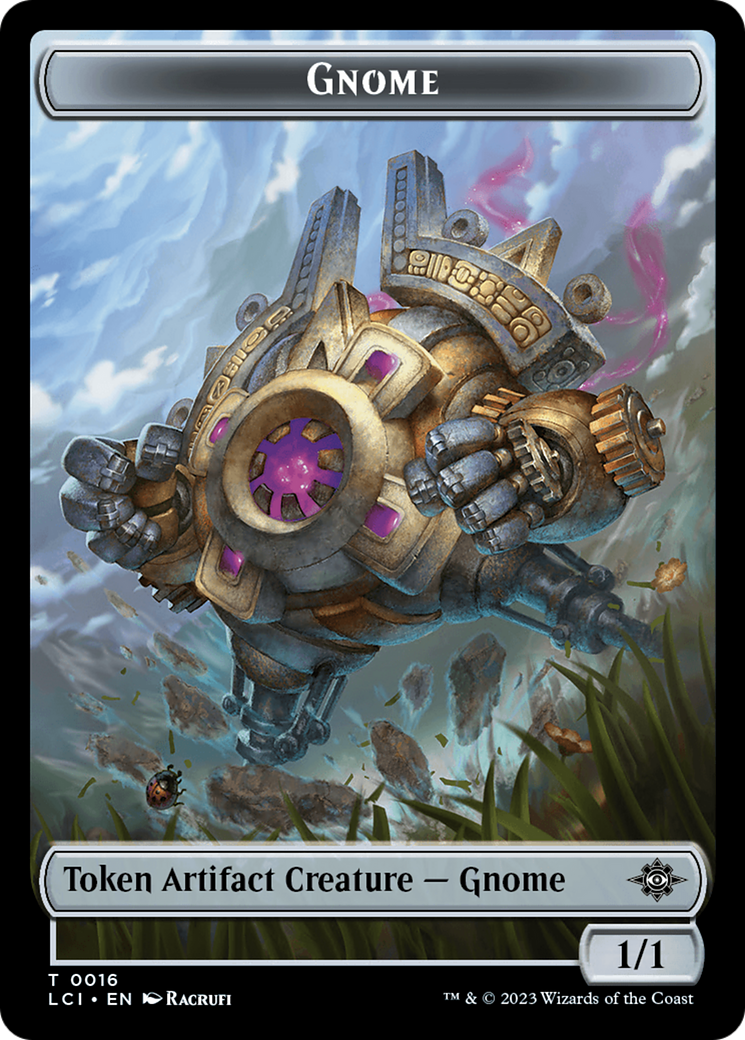 Gnome // Golem Double-Sided Token [The Lost Caverns of Ixalan Tokens] | Gamers Paradise