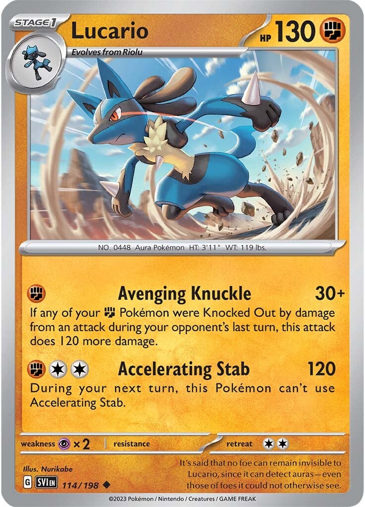 Lucario (114/198) [Scarlet & Violet: Base Set] | Gamers Paradise