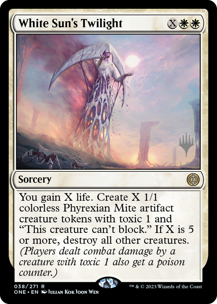 White Sun's Twilight (Promo Pack) [Phyrexia: All Will Be One Promos] | Gamers Paradise