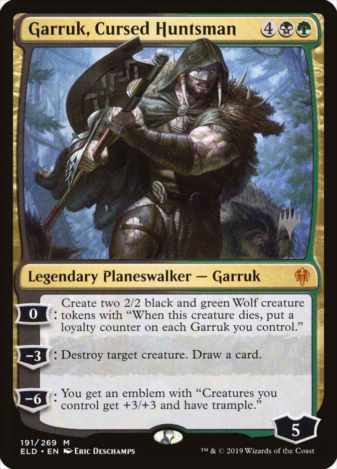 Garruk, Cursed Huntsman (Promo Pack) [Throne of Eldraine Promos] | Gamers Paradise