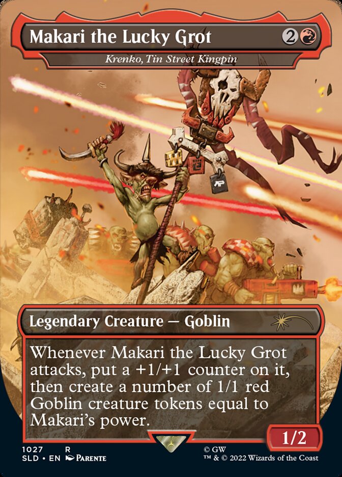 Makari the Lucky Grot - Krenko, Tin Street Kingpin (Borderless) [Secret Lair Drop Series] | Gamers Paradise