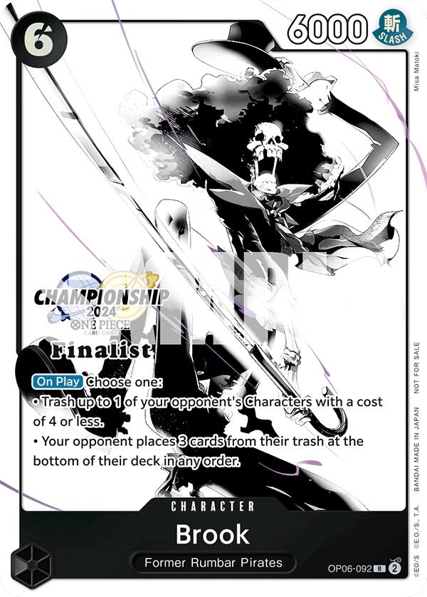 Brook (Championship 2024 Card Set Vol. 2) [Finalist] [One Piece Promotion Cards] | Gamers Paradise