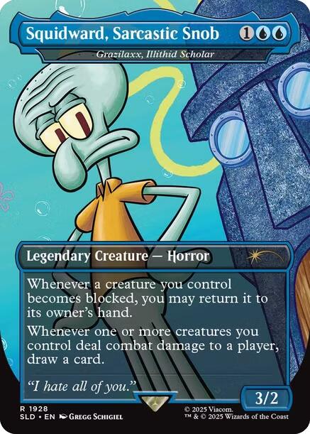 Squidward, Sarcastic Snob - Grazilaxx, Illithid Scholar [Secret Lair Drop Series] | Gamers Paradise