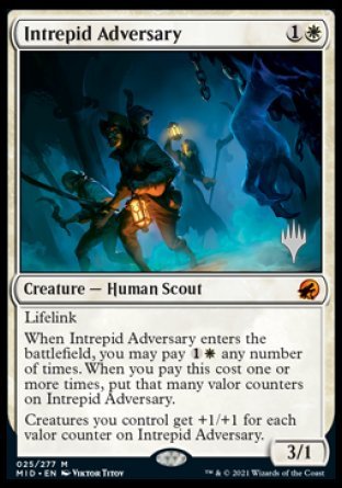 Intrepid Adversary (Promo Pack) [Innistrad: Midnight Hunt Promos] | Gamers Paradise