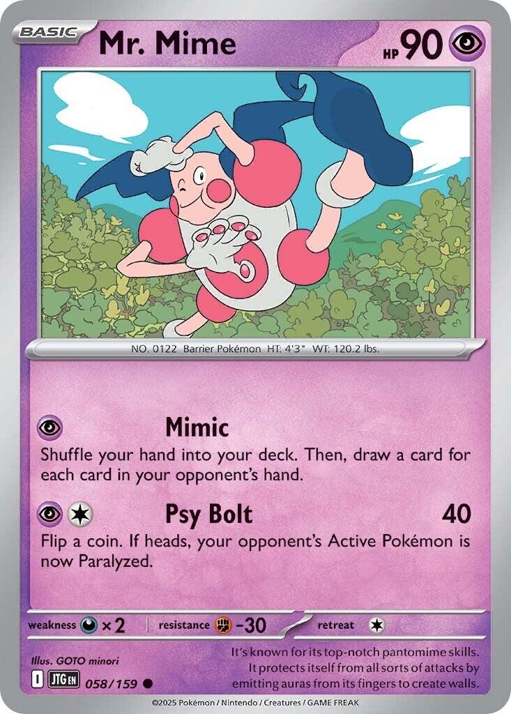 Mr. Mime (058/159) [Scarlet & Violet: Journey Together] | Gamers Paradise