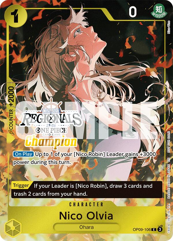 Nico Olvia (Offline Regional Champion Card Set 2025 Vol.1) [One Piece Promotion Cards] | Gamers Paradise