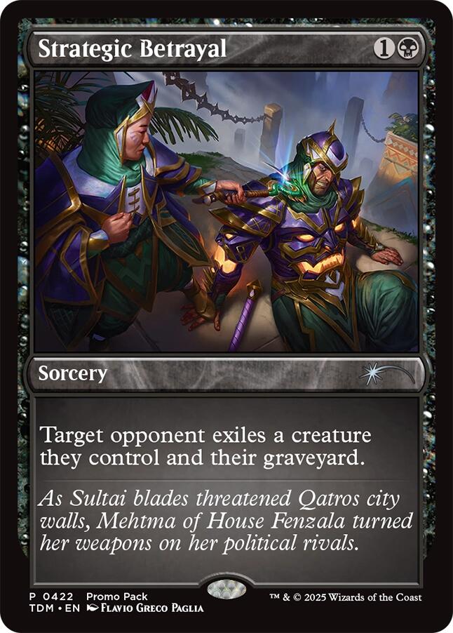 Strategic Betrayal [Tarkir: Dragonstorm Promos] | Gamers Paradise