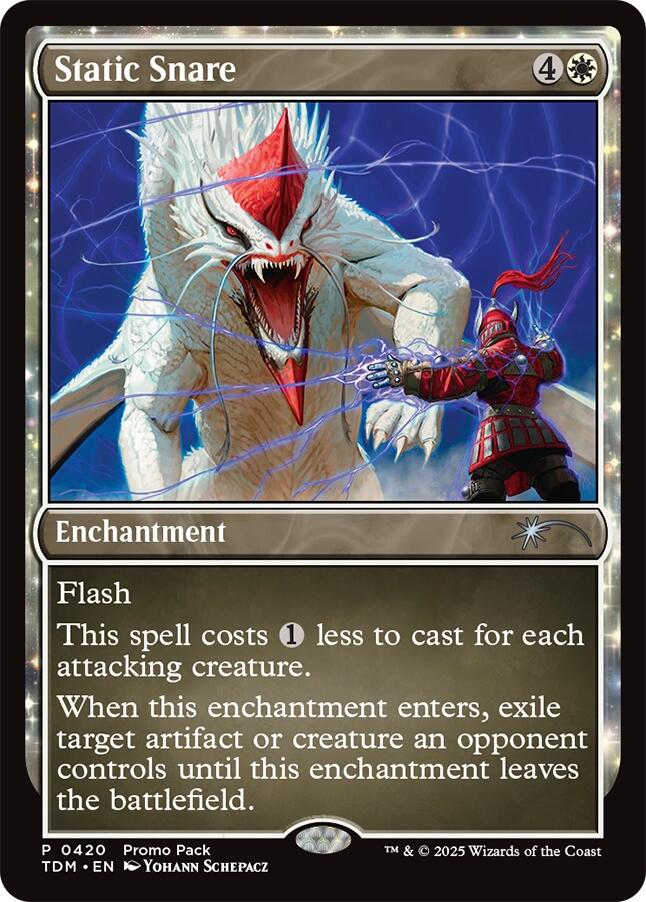 Static Snare [Tarkir: Dragonstorm Promos] | Gamers Paradise