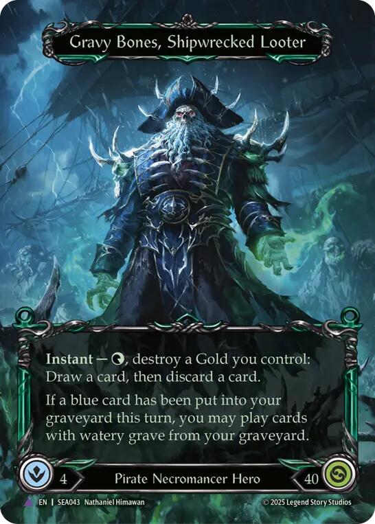 Gravy Bones, Shipwrecked Looter (Marvel) [SEA043] (High Seas)  Cold Foil | Gamers Paradise