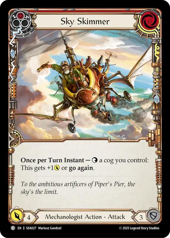 Sky Skimmer (Red) [SEA027] (High Seas)  Rainbow Foil | Gamers Paradise