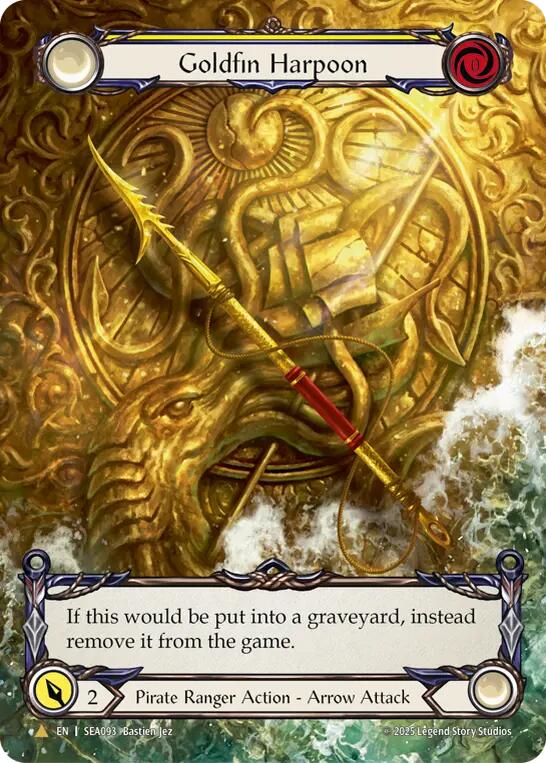 Goldfin Harpoon (Marvel) (Golden) [SEA093] (High Seas)  Cold Foil | Gamers Paradise