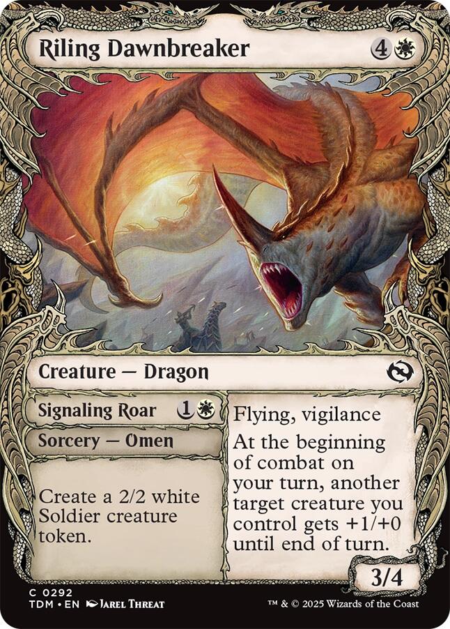Riling Dawnbreaker (Showcase) [Tarkir: Dragonstorm] | Gamers Paradise