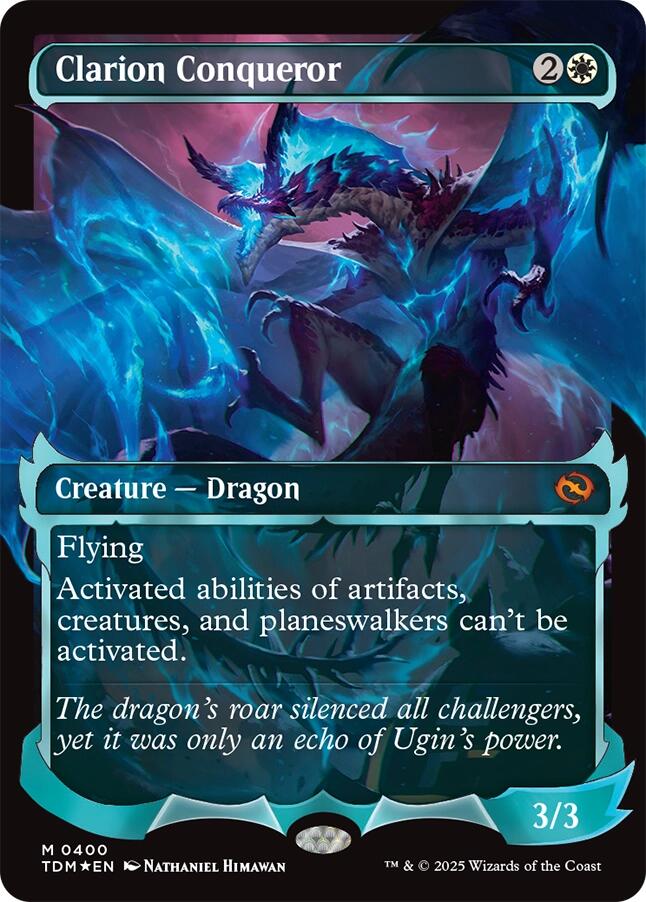 Clarion Conqueror (Showcase) [Tarkir: Dragonstorm] | Gamers Paradise