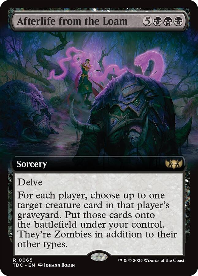Afterlife from the Loam (Extended Art) [Tarkir: Dragonstorm Commander] | Gamers Paradise