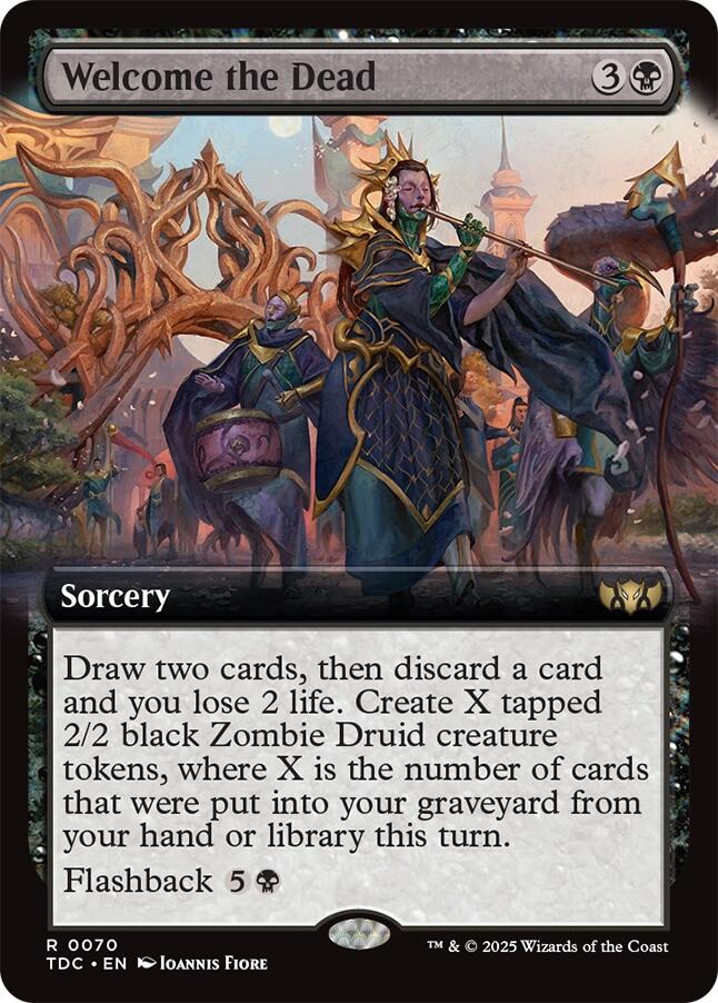Welcome the Dead (Extended Art) [Tarkir: Dragonstorm Commander] | Gamers Paradise