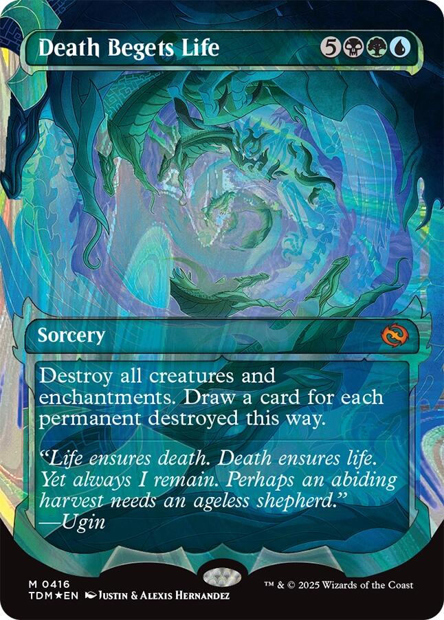 Death Begets Life (Showcase) (Halo Foil) [Tarkir: Dragonstorm] | Gamers Paradise