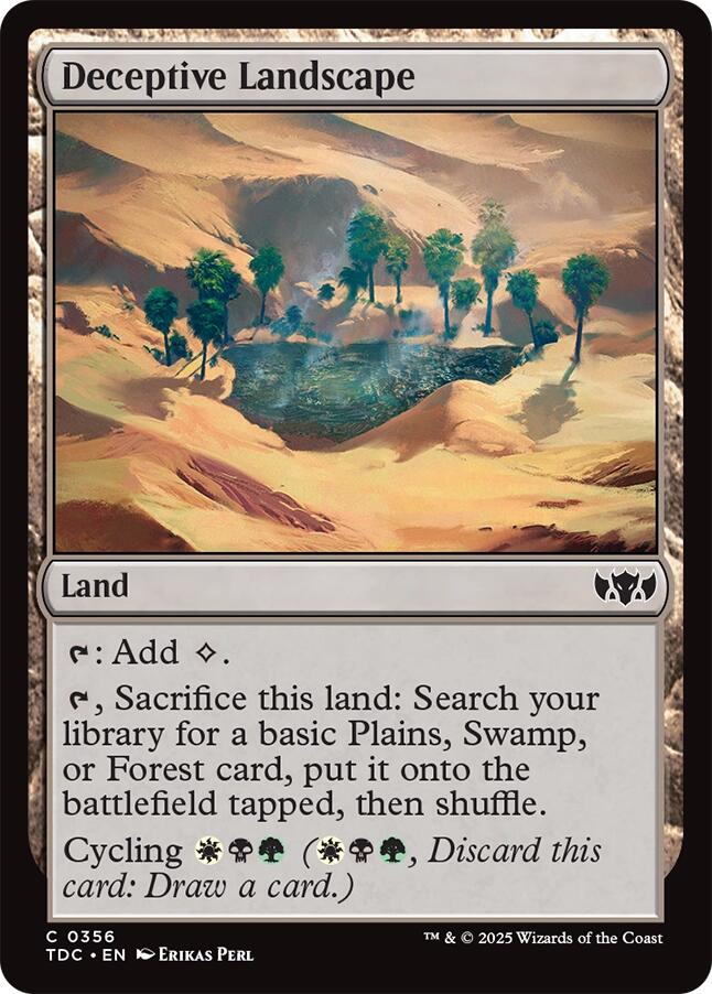 Deceptive Landscape [Tarkir: Dragonstorm Commander] | Gamers Paradise