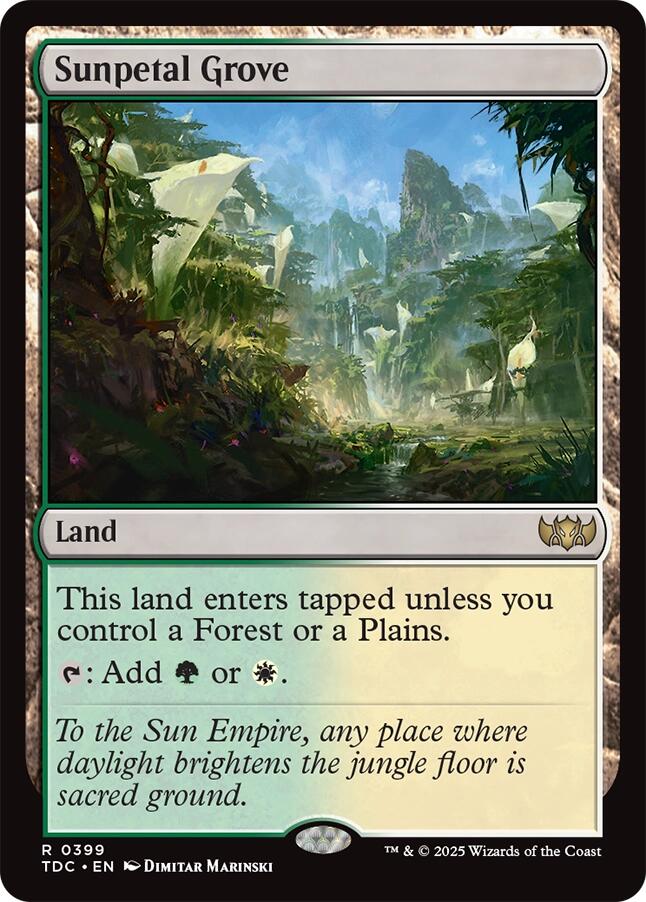Sunpetal Grove [Tarkir: Dragonstorm Commander] | Gamers Paradise