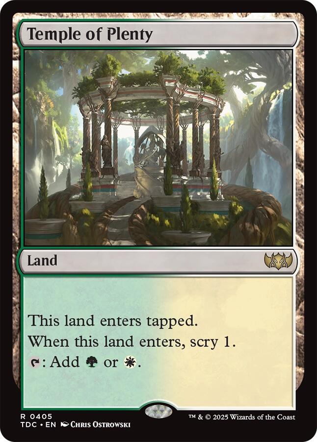 Temple of Plenty [Tarkir: Dragonstorm Commander] | Gamers Paradise