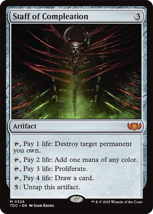 Staff of Compleation [Tarkir: Dragonstorm Commander] | Gamers Paradise