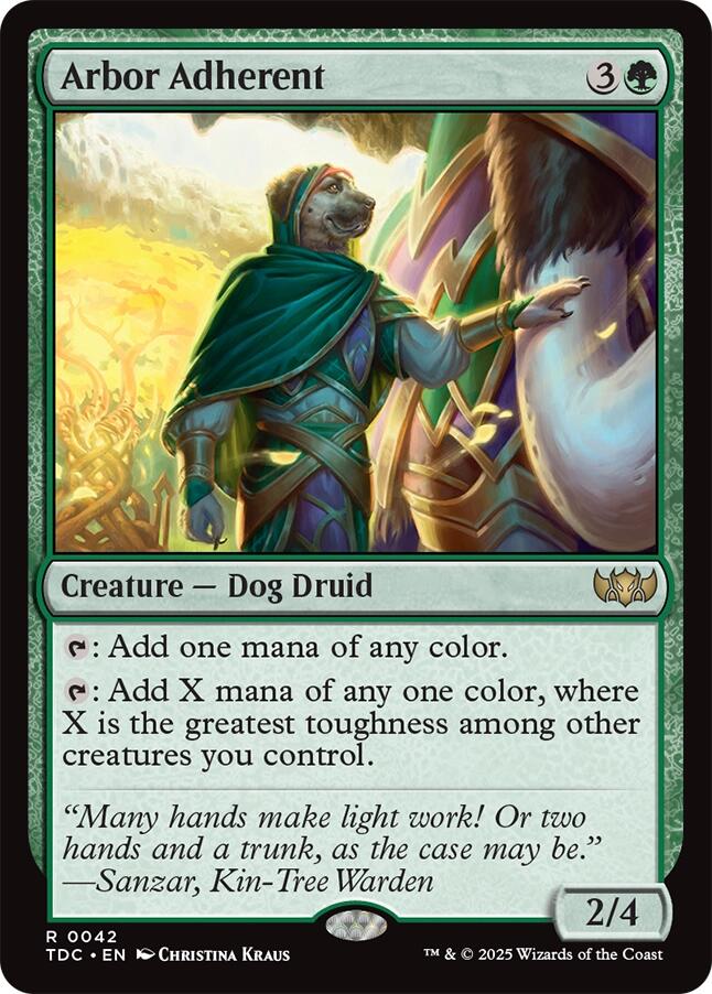 Arbor Adherent [Tarkir: Dragonstorm Commander] | Gamers Paradise