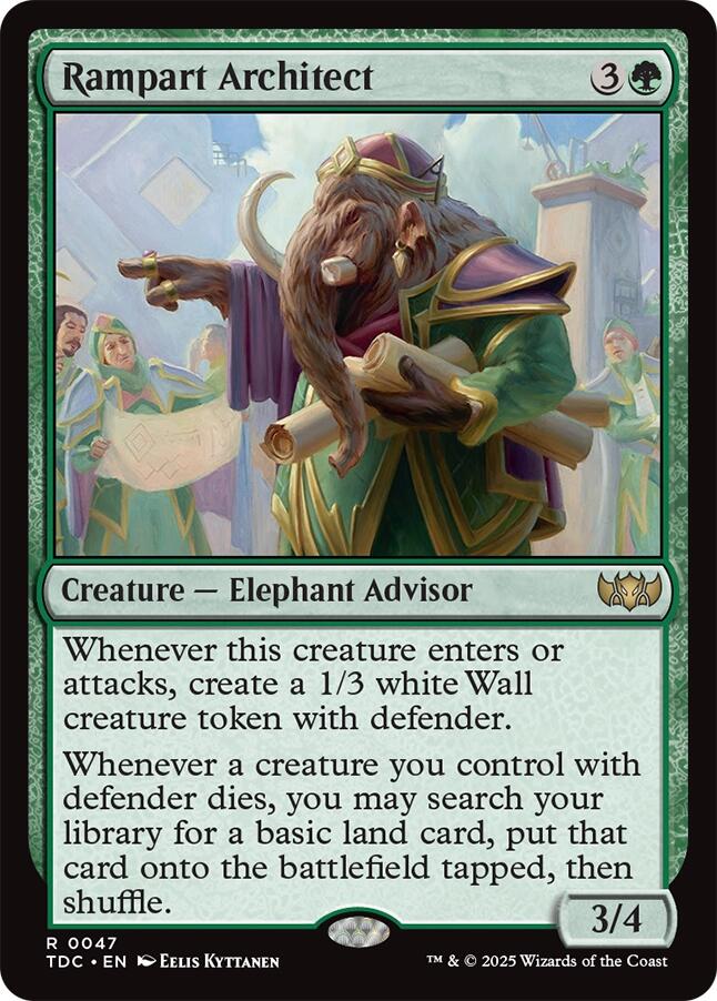Rampart Architect [Tarkir: Dragonstorm Commander] | Gamers Paradise
