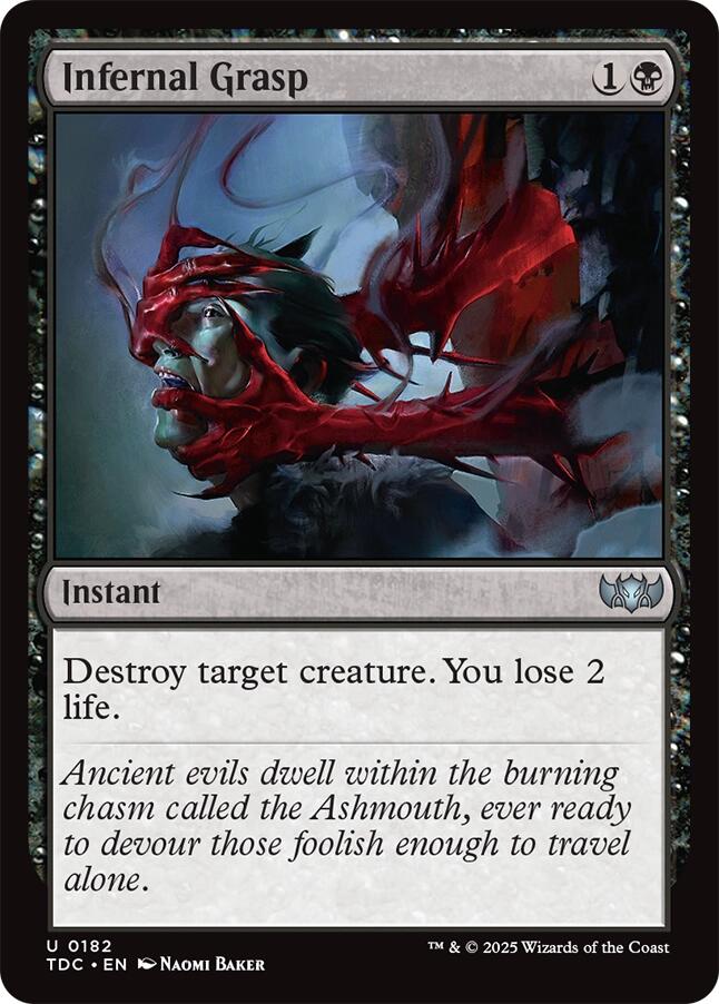 Infernal Grasp [Tarkir: Dragonstorm Commander] | Gamers Paradise